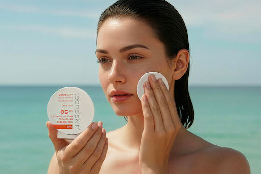Tecnoskin Sun Protect Wasserdichtes Gesichtssonnenschutz SPF50 mit Gefärbtem Licht 10gr