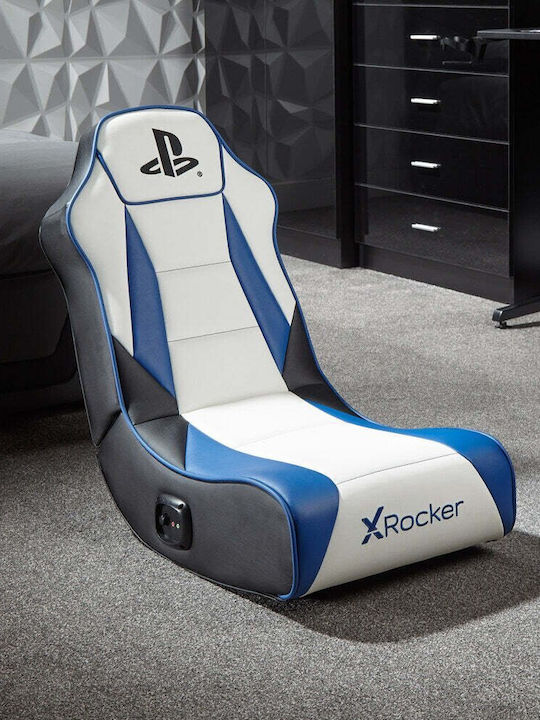 X-Rocker Playstation Geist 2.0 Καρέκλα Gaming Δερματίνης Λευκό / Μπλε