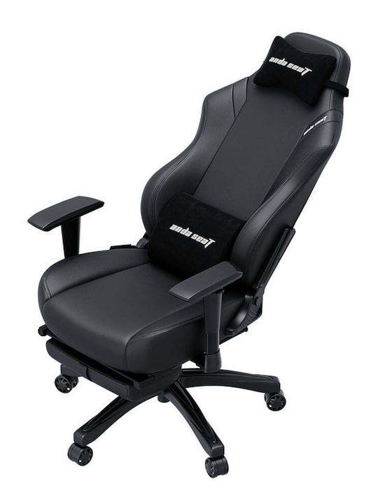 Anda Seat Luna Pro Gaming Chair in Artificial Leather with Adjustable Arms and Footstool Black