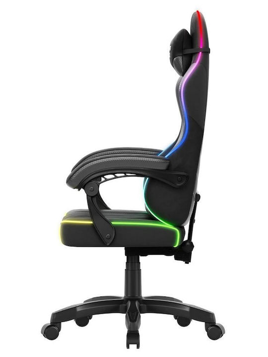 Huzaro Force 2.7 Текстилен Геймърски Стол с RGB Осветление Черен