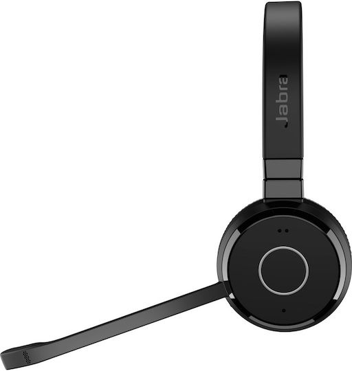 Jabra Evolve 65 TE Link 390a UC Mono Wireless On Ear Multimedia Headphone with Microphone Bluetooth