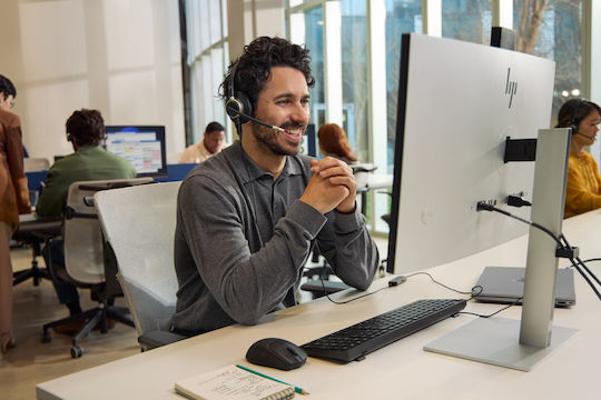 HP Poly Mission 615 On Ear Căști Multimedia cu Microfon și Conectivitate USB-A / USB-C