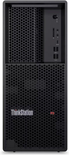 Lenovo ThinkStation P3 Desktop PC (Ultra 9-285/64GB DDR5/1TB SSD/W11 Pro) cu Tastatură (US)