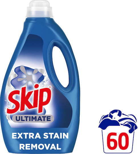 Skip Ultimate Extra Stain Removal Υγρό Απορρυπαντικό Ρούχων 3lt (60 Μεζούρες)