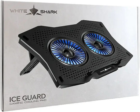 White Shark Ice Guard Cooling Pad for Laptop up to 17.3" with 2 Fans