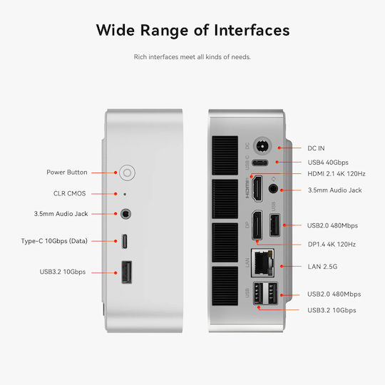 Beelink SER8 Mini PC (Ryzen 7 8745HS/16GB DDR5/512GB SSD/W11 Pro)