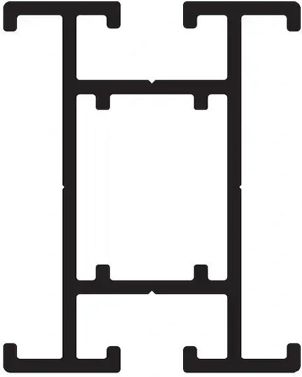 Aluminium-Schienenprofil Alumil H2216 Stärke 50x40mm Länge 3,6m