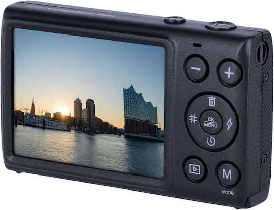 Rollei Compactline Mini Compact Φωτογραφική Μηχανή 64MP 4K UHD Μαύρη