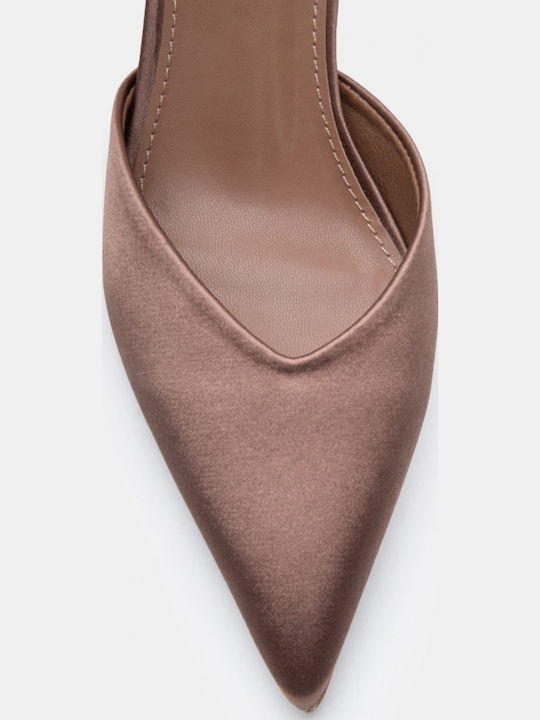 Pointed Toe Heels with High Khaki Heel