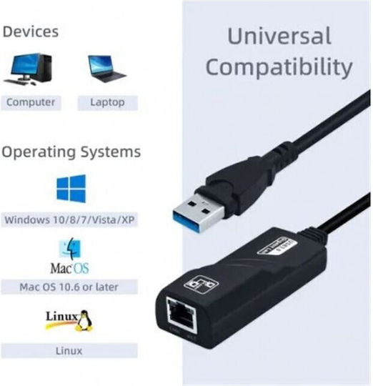 HL-04752 USB Netzwerkadapter mit Verkabelt Verbindung Gigabit Ethernet