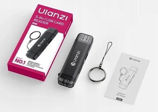 Ulanzi Кард Рийдър USB 2.0 / USB 3.2 за SD Карта