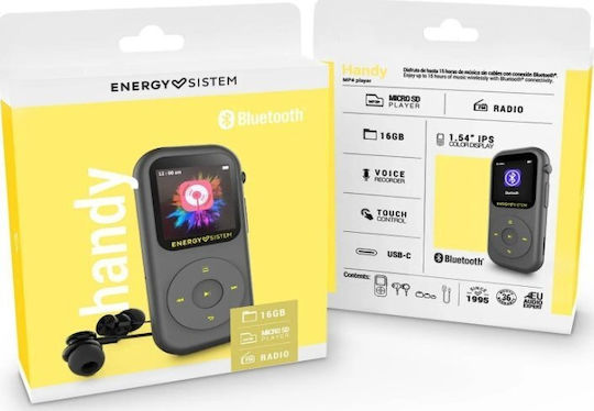 Energy Sistem MP3-Spieler (16GB) mit Bildschirm 1.5" Gray 456598