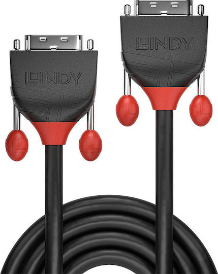 Lindy 10m DVI-D male to DVI-D male Cable Black (36259)