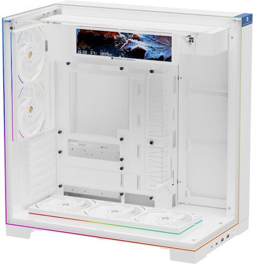 Thermalright A70 Vision ARGB Gaming Midi-Turm Computergehäuse mit Seitenfenster Weiß