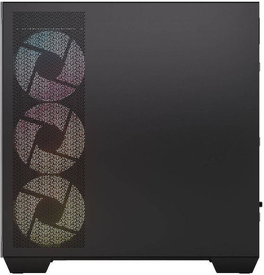 Corsair 2800X RS-R Геймърско Micro Tower Компютърно Кутия с ARGB Осветление Черно