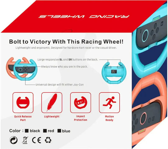 Hurtel Nintendo Switch 2 Joy-con Racing Wheel Pack 2 Black Ns2-h1
