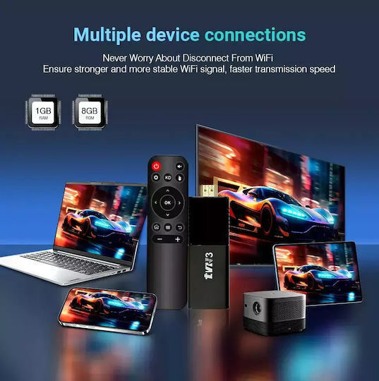 Smart TV Stick Tvr3 Full HD Wi-Fi / HDMI
