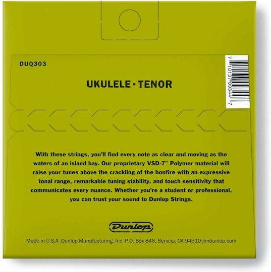 Dunlop Set of Polymer-coated Strings for Ukulele 34"