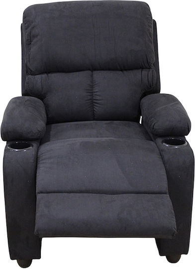 Sunday Fotoliu Relax cu Suport pentru Picioare Negru 78x89x106cm