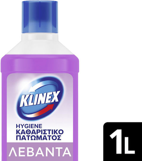 Klinex Καθαριστικό Υγρό Πατώματος με Απολυμαντική Δράση Λεβάντα 1lt