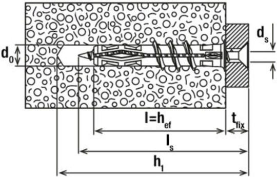 Fischer Ffa 10 Aerated Concrete Anchors 30 Pieces Structural Anchors Porous Concrete