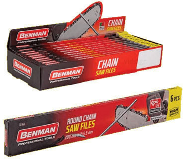 Benman 72558 Chainsaw File Round with Handle