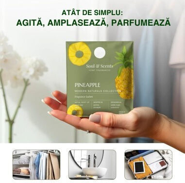 Sachet Parfumat Pentru Garderobă Soul Scents Ananas