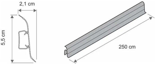 Vilo Flex PVC Плинтус Гръцки Орех