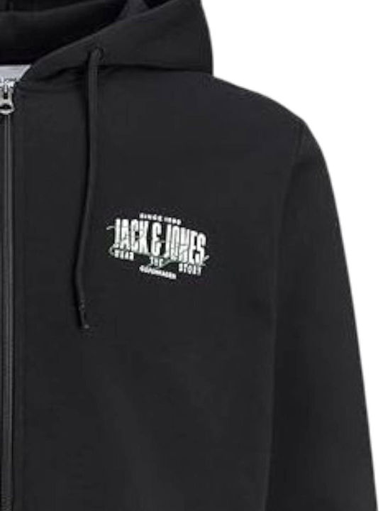 Jack & Jones Cardigan Black With Hood