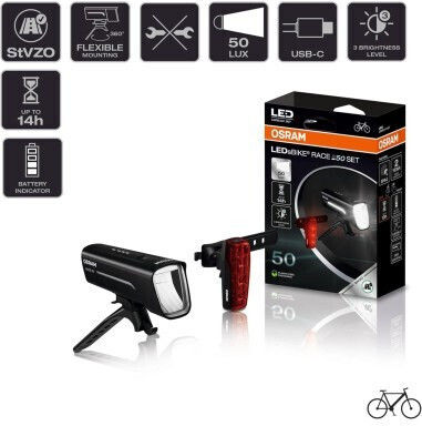 Osram Set Lumini Reîncărcabile pentru Bicicletă