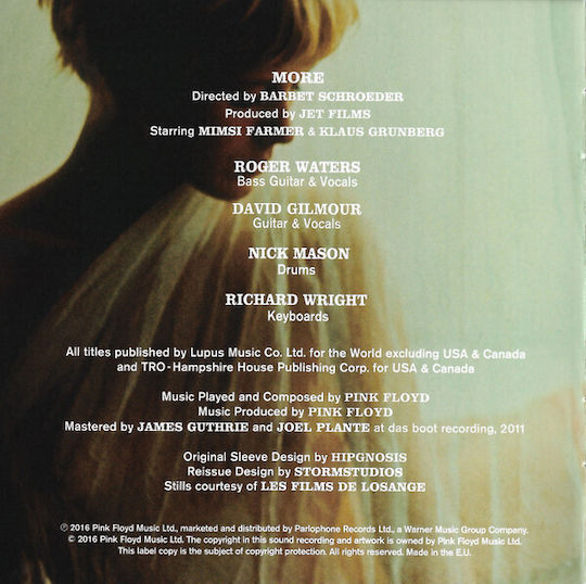 Pink Floyd Soundtrack From Film More Cd