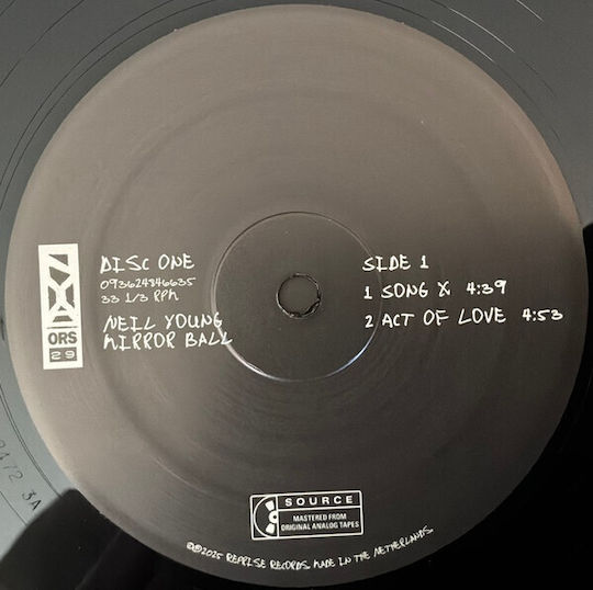 Neil Young Mirror Ball Vinyl