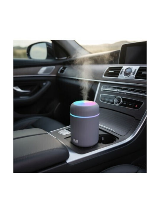 Dispozitiv de aromaterapie cu lumini LED cu temporizator gri 300 ml