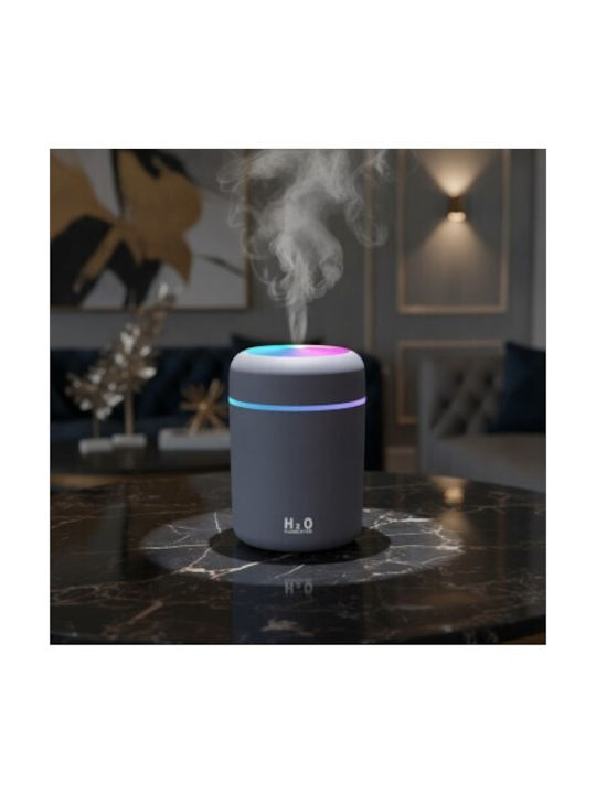 Dispozitiv de aromaterapie cu lumini LED cu temporizator gri 300 ml