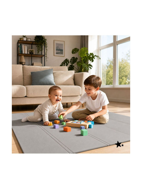 MalPlay Χαλάκι Δραστηριοτήτων Μπλε 120x120cm