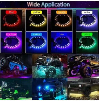 Bandă LED 12V RGB Lumină 1.5m cu Sursă de Alimentare și Telecomandă