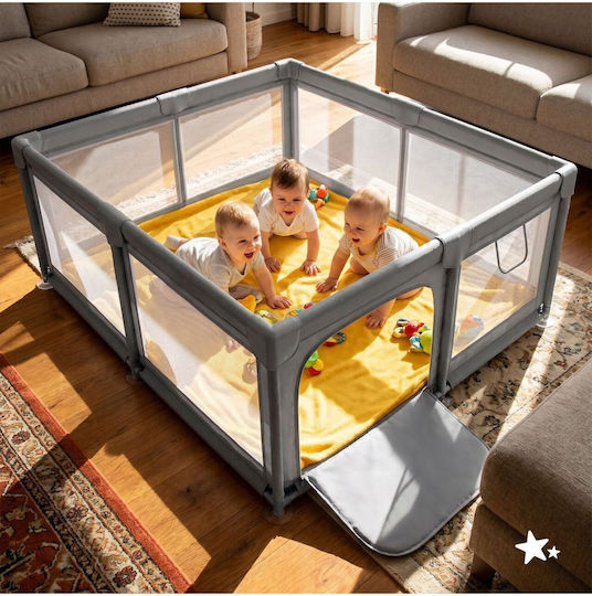 MalPlay Playpen Grey 180x150cm