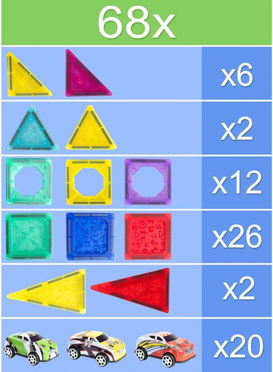 MalPlay Magnetisches Bau- und Konstruktionsspielzeug Für Kinder Ab 3 Jahren