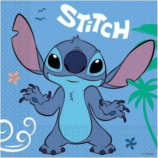 Procos Stitch & Angel Set Lilo Stitch Feen Geburtstag Teller Becher Servietten