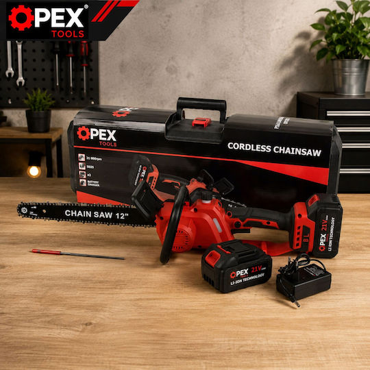 Verk Group Battery Chainsaw Brushless 21V Brushless with 30cm Blade