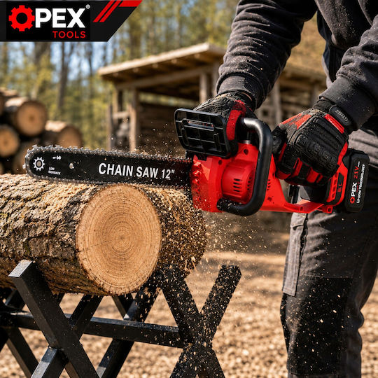 Verk Group Battery Chainsaw Brushless 21V Brushless with 30cm Blade