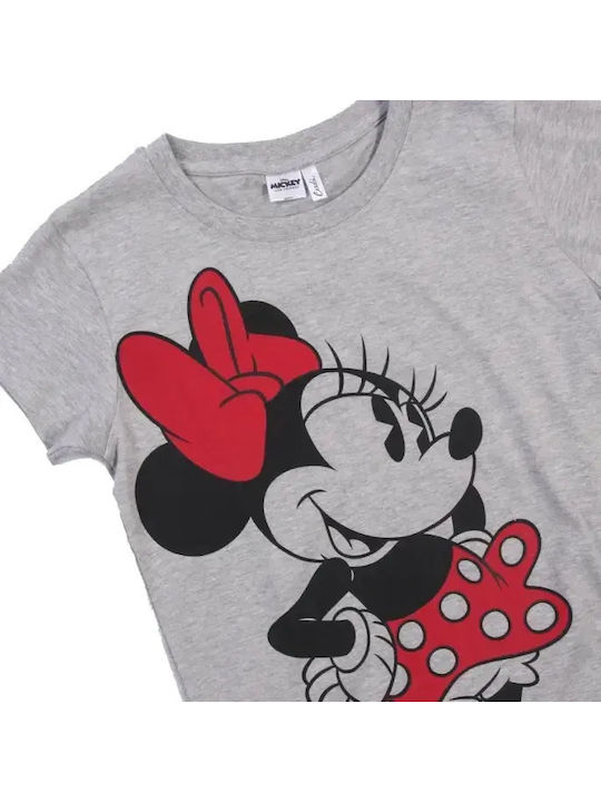Kinderoberteile Kurzärmelig Graue Minnie Mouse
