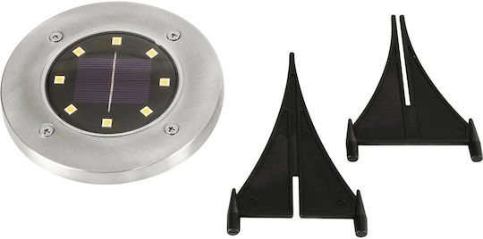 GloboStar Set of 4 Solar Lights 3W 120lm Warm White 2700K with Photocell IP65 12x12x13cm