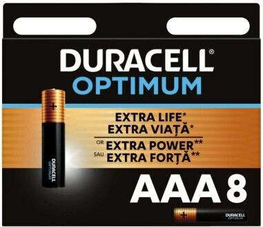 Duracell Optimum Αλκαλικές Μπαταρίες AAA 1.5V 8τμχ