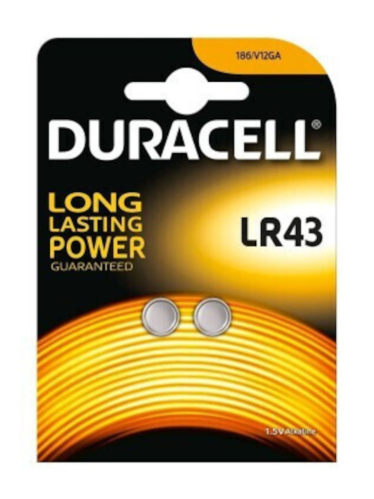 Duracell Baterii alcaline pentru ceasuri LR43 1.5V 2 bucăți