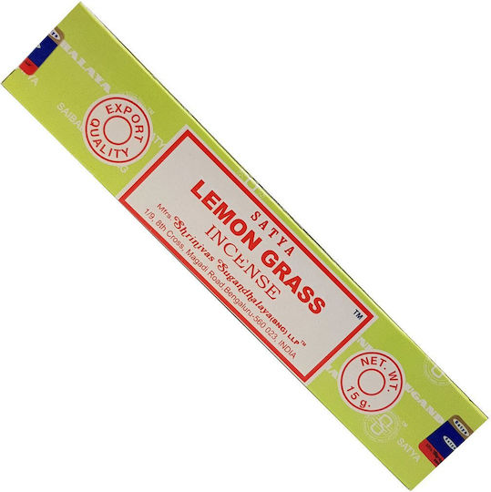 Ароматни Стикчета Лимонова Трева Satya Lemongrass Incense Sticks 15g
