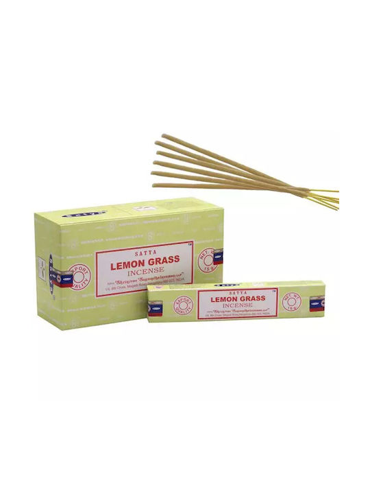 Home Fragrance Sticks Lemongrass Satya Lemongrass Incense Sticks 15g