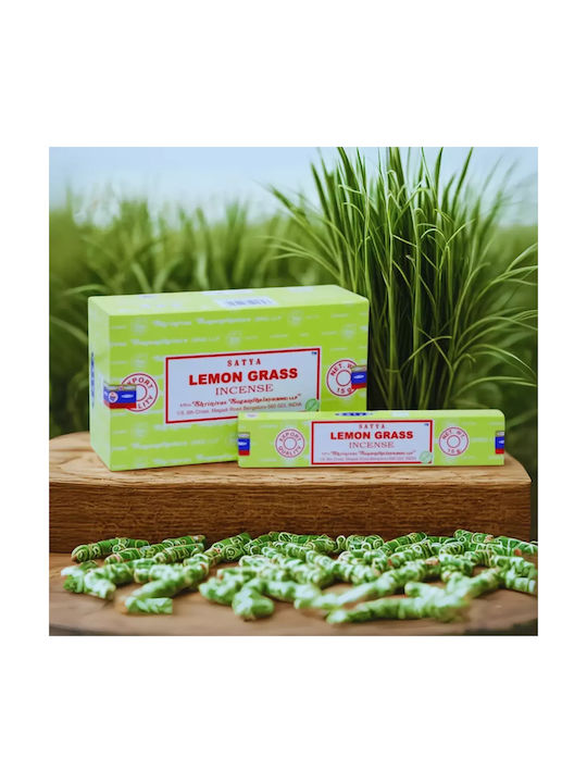 Home Fragrance Sticks Lemongrass Satya Lemongrass Incense Sticks 15g