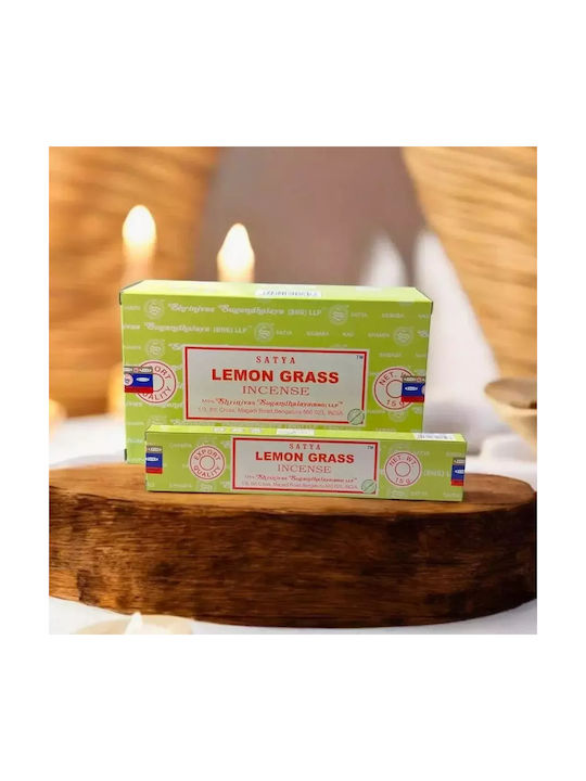 Home Fragrance Sticks Lemongrass Satya Lemongrass Incense Sticks 15g