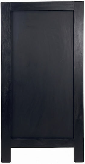 Wooden Chalk Board Heavy Type 17kg 65x140cm Double-Sided Black
